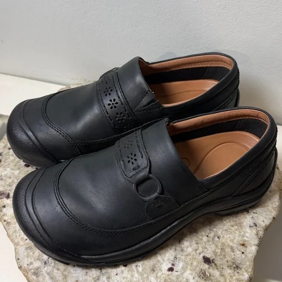 KEEN Kaci II Slip-On Shoe Women's Black Oiled Nubuck Leather Sz 8 - Picture 15 of 16